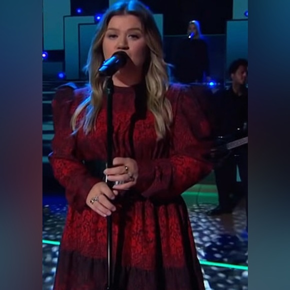 Topshop High Neck Puff Sleeve Mini Dress in Red Print - Picture 5 of 6